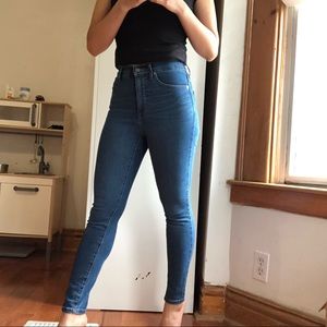 Everlane Ankle high waist Jeans ( Mid blue)